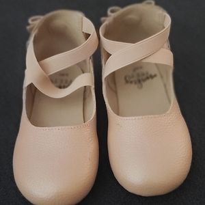 MonkeyFeet pink bow back shoes